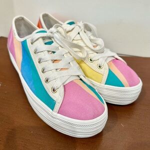 Kate Spade Multicolor Striped Sneakers